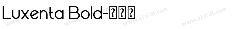 Luxenta Bold字体转换